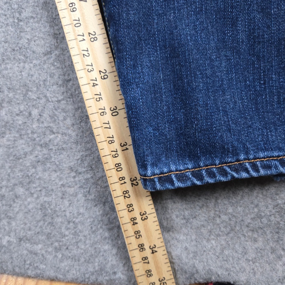 Lucky Brand 361 Vintage Straight Mens 42x32 Blue Denim Jeans Classic Workwear - Picture 11 of 13